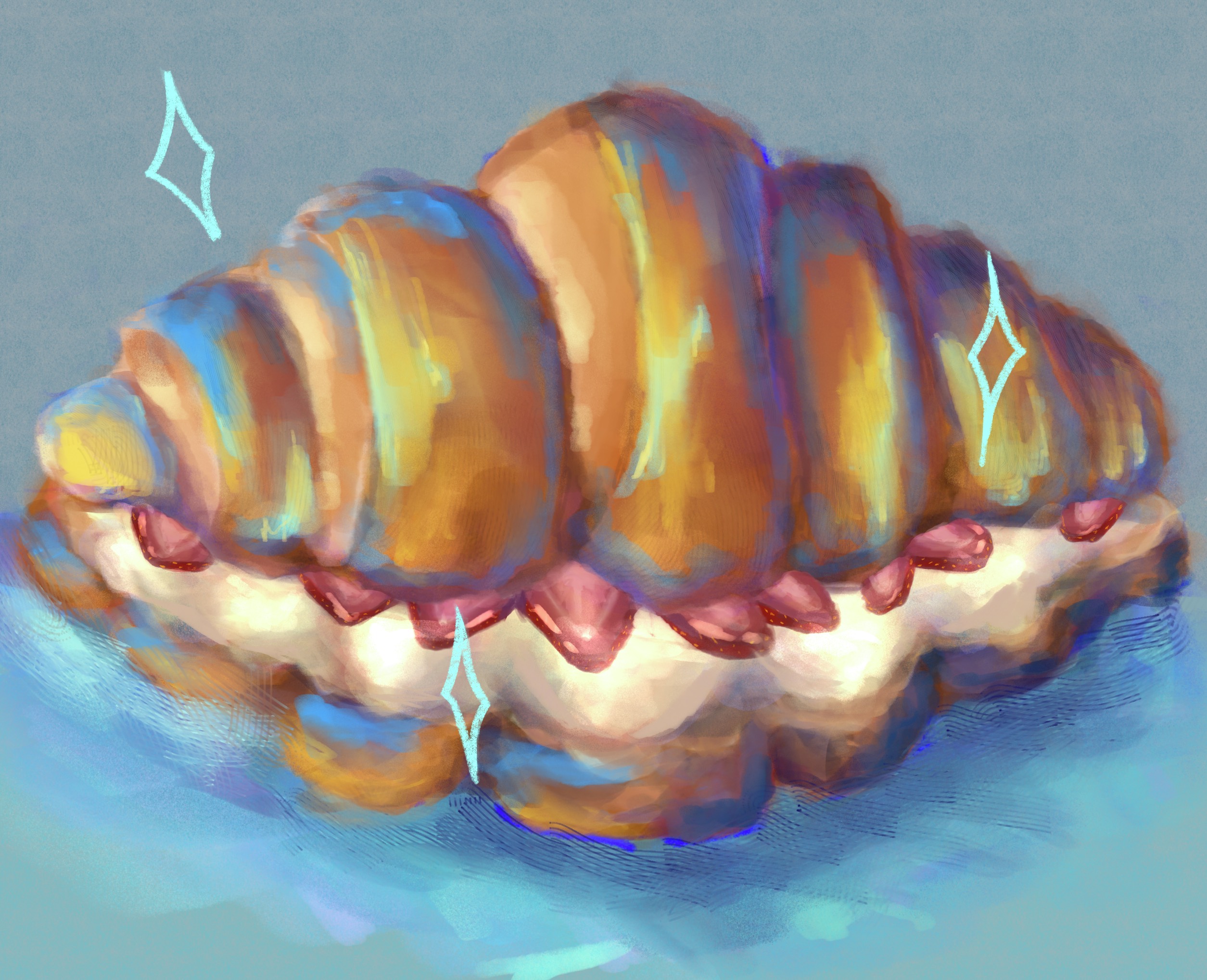 croissant drawing